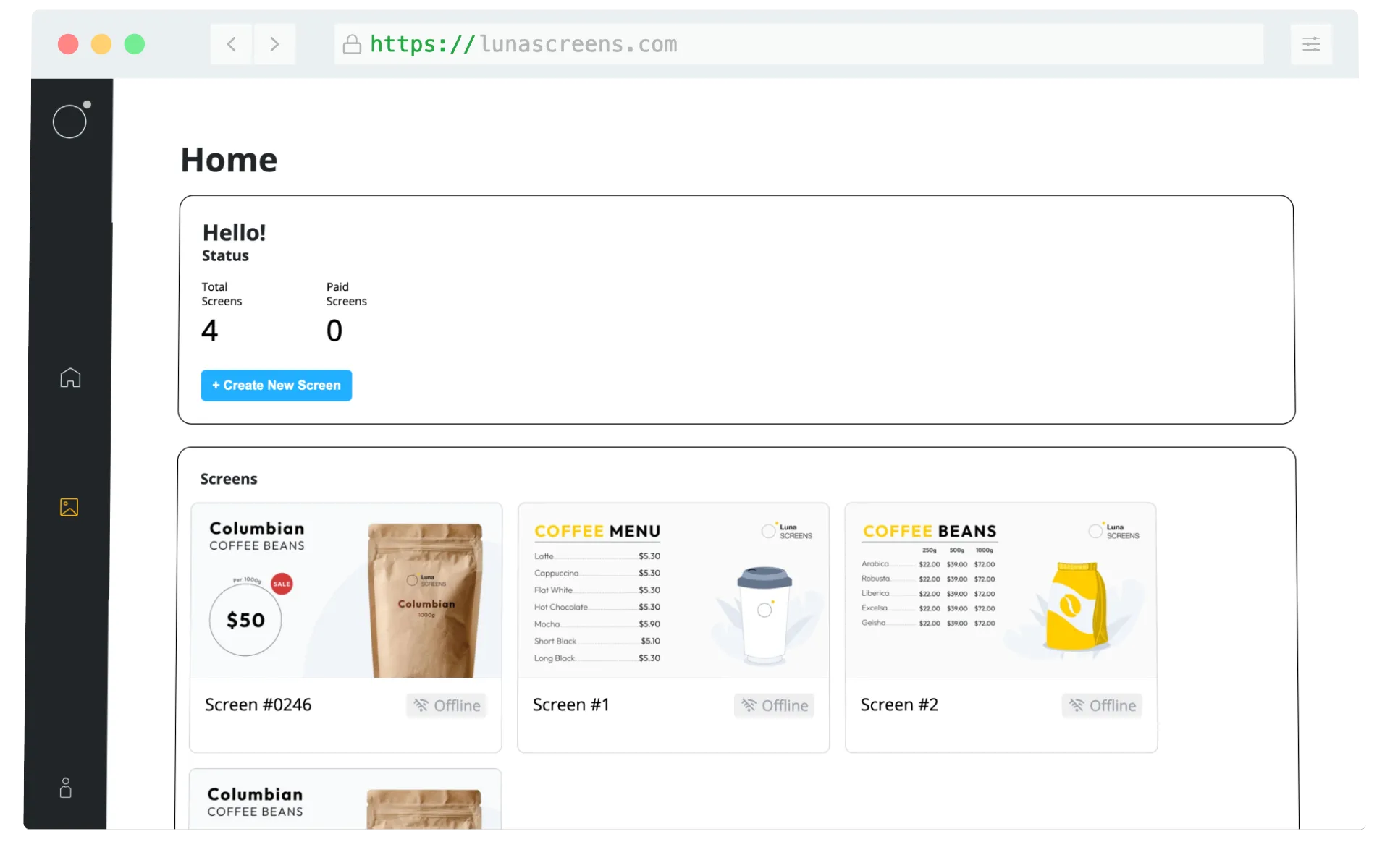 SaaS Founder & Lead Architect: Luna Screens Digital Signage