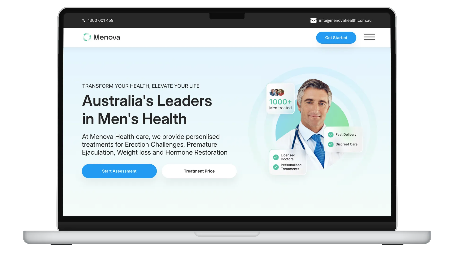 High-Conversion Men’s Health Platform: Pixel-Perfect Lead Generation