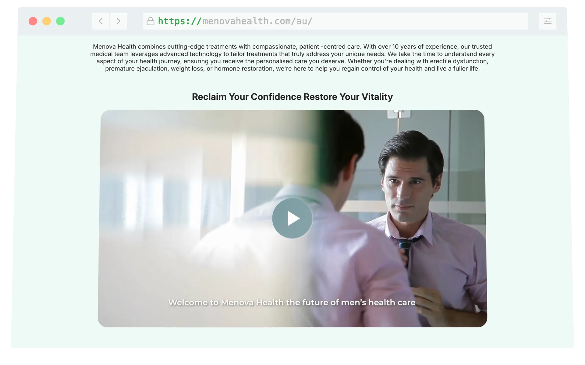 High-Conversion Men’s Health Platform: Pixel-Perfect Lead Generation